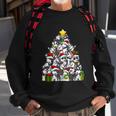 Funny Christmas Siberian Husky Pajama Shirt Tree Dog Xmas Sweatshirt Gifts for Old Men