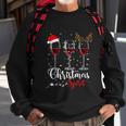 Funny Christmas Spirits Glasses Of Wine Xmas Holidays Party Sweatshirt Gifts for Old Men