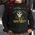 Funny Fathers Day My Daddy Is A Welder Gifts For Welder Dad Sweatshirt Gifts for Old Men