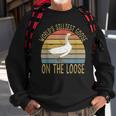 Funny Goose Worlds Silliest Goose On The Loose Vintage Sweatshirt Gifts for Old Men