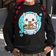 Funny Ramen Cat Kawaii Anime Ramen Cat Lovers Kawaii Neko V9 Men Women Sweatshirt Graphic Print Unisex Gifts for Old Men