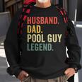 Funny Swimming Husband Dad Pool Guy Legend Vintage Sweatshirt Gifts for Old Men
