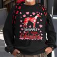 Funny Whippet Is My Valentine Dog Lover Dad Mom Boy Girl Sweatshirt Gifts for Old Men