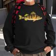 Funny Yellow Perch Fishing Freshwater Fish Angler Sweatshirt Gifts for Old Men