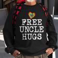 Gay Pride Free Hugs For Lgbt For Uncle Sweatshirt Gifts for Old Men