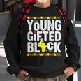 Gifted Young Black Dashiki African Pride History Month Magic V4 Sweatshirt Gifts for Old Men