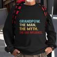 Grandpaw The Man The Myth The Bad Influence Gift For Dad Fathers Day Sweatshirt Gifts for Old Men