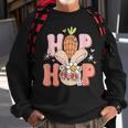 Groovy Easter Hippie Bunny Hip Hop Gift Girl Kids Toddler Sweatshirt Gifts for Old Men