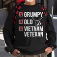 Grumpy Old Vietnam Veteran Funny Fathers Day Gift Men Women Sweatshirt Graphic Print Unisex Gifts for Old Men