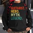 Guitarist Hero Myth Legend Vintage Gitarrenspieler Sweatshirt Geschenke für alte Männer