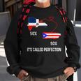 Half Puerto Rican Half Dominican Flag Map Combined Pr Rd Sweatshirt Gifts for Old Men