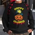 Halloween Grinsender Kürbis Horror Lustiges Spaß Sweatshirt Geschenke für alte Männer