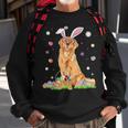 Happy Easter Cute Golden Retriever Bunny Ears Dog Lovers Sweatshirt Gifts for Old Men