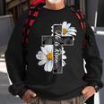 He Is Risen Flower Jesus Cross Religious Happy Easter Day Sweatshirt Gifts for Old Men