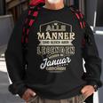 Herren Alle Männer Sind Gleich Legenden Werden Januar Geboren Sweatshirt Geschenke für alte Männer