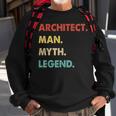 Herren Architect Mann Mythos Legende Sweatshirt Geschenke für alte Männer