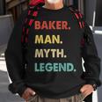 Herren Bäcker Mann Mythos Legende Sweatshirt Geschenke für alte Männer