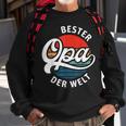 Herren Bester Opa Der Welt Retro Motiv Für Den Besten Opi Sweatshirt Geschenke für alte Männer