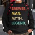 Herren Bierbrauer Mann Mythos Legende Sweatshirt Geschenke für alte Männer