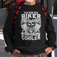 Herren Biker Papa Sweatshirt, Motorrad Spruch für Väter Geschenke für alte Männer