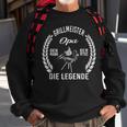 Herren Grillmeister Opa Der Mann Die Legende Sweatshirt Geschenke für alte Männer