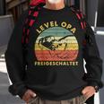 Herren Level Opa Freigeschaltet Vatertag Sweatshirt Geschenke für alte Männer