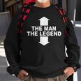 Herren The Man The Legend Lustiges Mann Legende Pfeile Männer Sweatshirt Geschenke für alte Männer