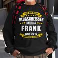 Herren Name Frank Vorname Namensgeschenke Namenstag Sweatshirt Geschenke für alte Männer