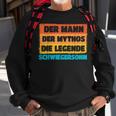 Herren Schwiegersohn Der Mann Der Mythos Die Legende Geschenk Sweatshirt Geschenke für alte Männer