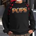 Herren Sweatshirt Pops The Man Mythos Legende, Lustige Witze für Opas Geschenke für alte Männer