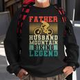 Herren Vatertag Biker Vater Ehemann Mountainbike Legende Sweatshirt Geschenke für alte Männer