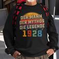 Herren Vintage Der Mann Mythos Die Legende 1928 95 Geburtstag Sweatshirt Geschenke für alte Männer