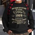 Herren Vintage Der Mann Mythos Die Legende 1929 94 Geburtstag Sweatshirt Geschenke für alte Männer