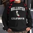 Hollister California Ca State Flag Vintage Athletic Style Sweatshirt Gifts for Old Men
