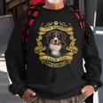 Hunde-Motiv Schwarz Sweatshirt mit Liebevoller Botschaft, Tierfreund Design Geschenke für alte Männer