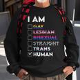 I Am Gay Lesbian Bisexual Straight Trans Human Sweatshirt Gifts for Old Men