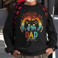 I Leveled Up To Dad Est 2021 Funny Video Gamer Gift Sweatshirt Gifts for Old Men