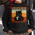 I Like Cats And Gin And Maybe 3 People Love Cat Gin Lover Sweatshirt Gifts for Old Men