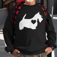 I Love My Scottish TerrierWith Love Heart Sweatshirt Gifts for Old Men