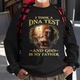 I Took A Dna Test And God Is My Father Lion Jesus Christian Sweatshirt Gifts for Old Men