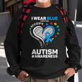 I Wear Blue For My Son Autism Mom Dad Autism Awareness Sweatshirt Gifts for Old Men