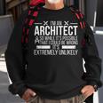 Ich Bin Ein Architekt Architekturarchitekten Sweatshirt Geschenke für alte Männer