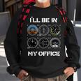 Ill Be In My Office Airplane Pilot Funny Pilots Christmas Sweatshirt Gifts for Old Men