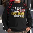 Im A Proud Coast Guard Grandpa American Flag Gift Veteran Sweatshirt Gifts for Old Men