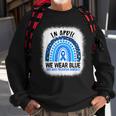 In April We Wear Blue - Child Abuse Prevention Awareness Sweatshirt Gifts for Old Men