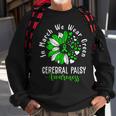 In March We Wear Green Cerebral Palsy Cp Awareness Sunflower Sweatshirt Gifts for Old Men