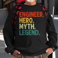 Ingenieur Held Mythos Legende Retro Vintage-Technik Sweatshirt Geschenke für alte Männer