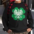 Irish Polish Family Heritage Shamrock St Patricks Day Polska Sweatshirt Gifts for Old Men