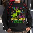 Its Mardi Gras Yall Funny Dinosaur Mardi Grawr Bead Costume Sweatshirt Gifts for Old Men