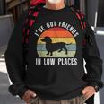 Ive Got Friends In Low Places Dachshund Wiener Dog Sweatshirt Gifts for Old Men